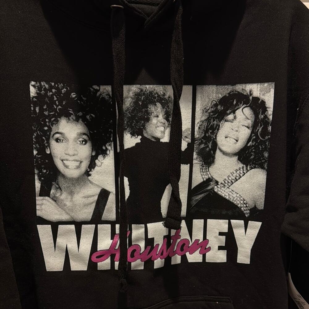 Forever 21 NWT Whitney Houston Black Hoodie - Picture 3 of 9